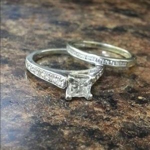 Wedding band set